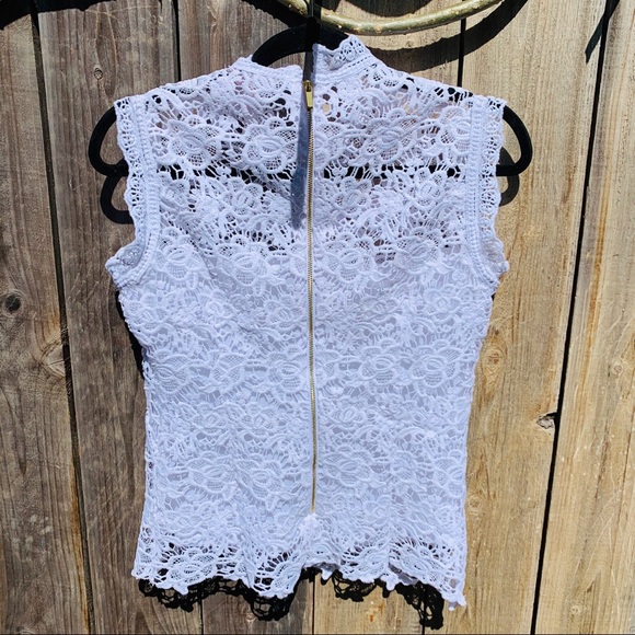 Nanette Leopore Sleeveless Lace Top - Picture 5 of 6